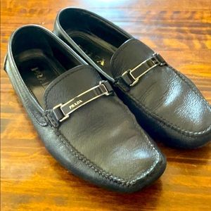 Men’s Saffiano Prada Leather Loafers